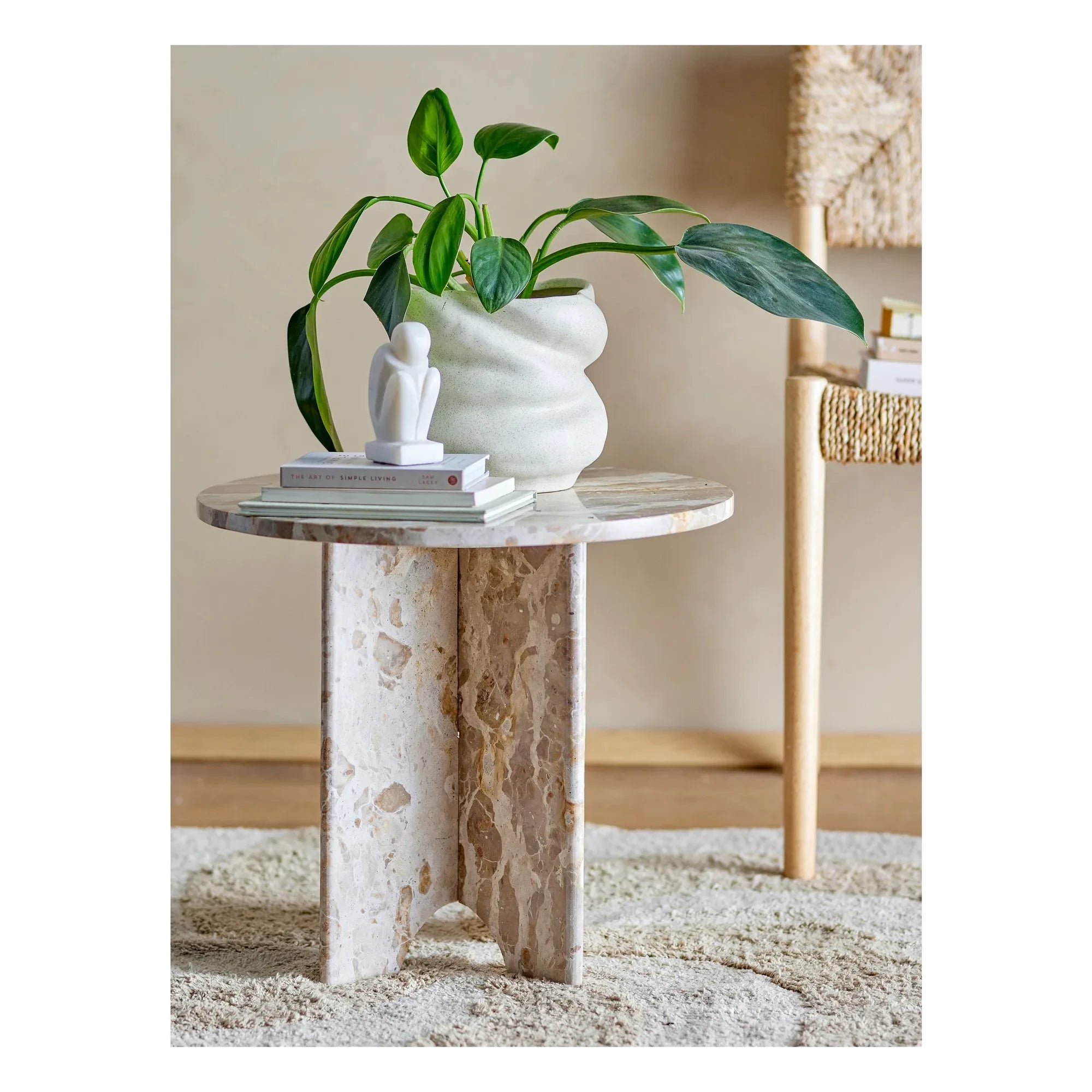 Bloomingville - Jasmia Marble Side Table | Brown