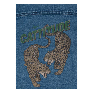 Konges Sløjd - Denim Magot Cheetah Organic Cotton Jacket | Blue