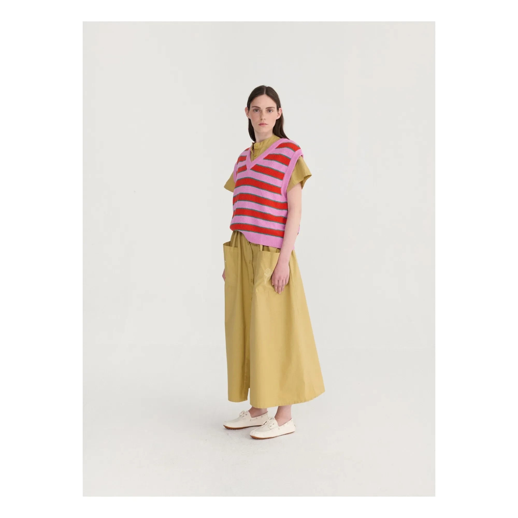 Bobo Choses - Striped Organic Cotton Vest | Pink