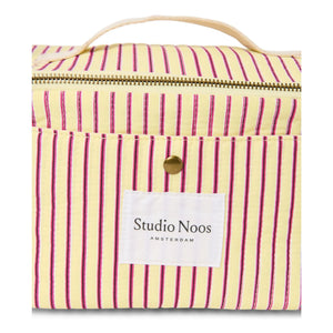 Studio Noos - Çizgili soğutucu çanta | Soluk sarı