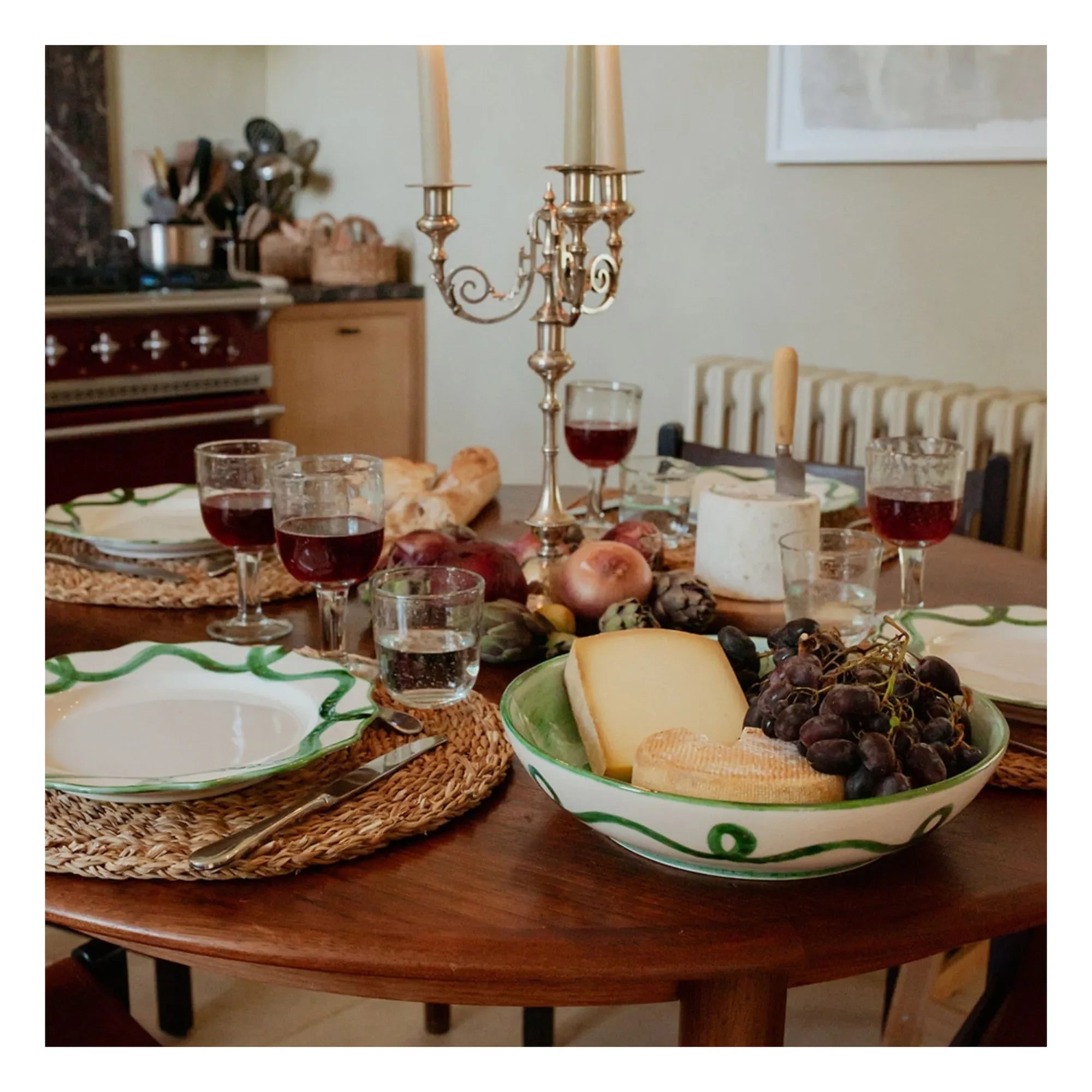 Denise - Olaf Serving Plate | Green