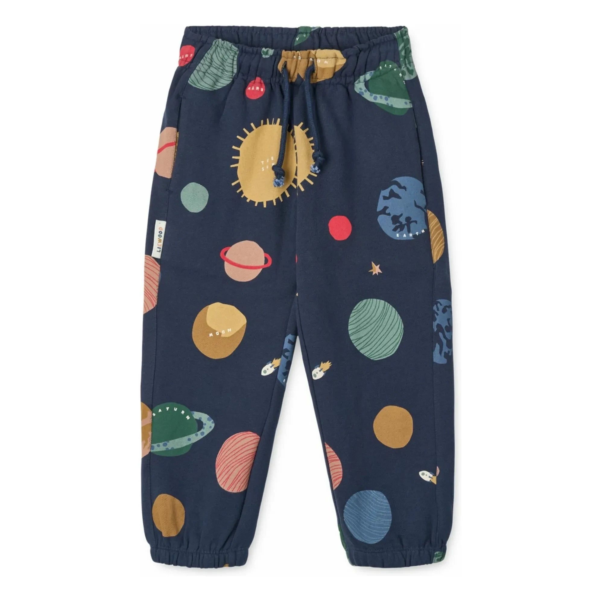 Liewood - Arlo Planets Organic Cotton Jogger | Navy