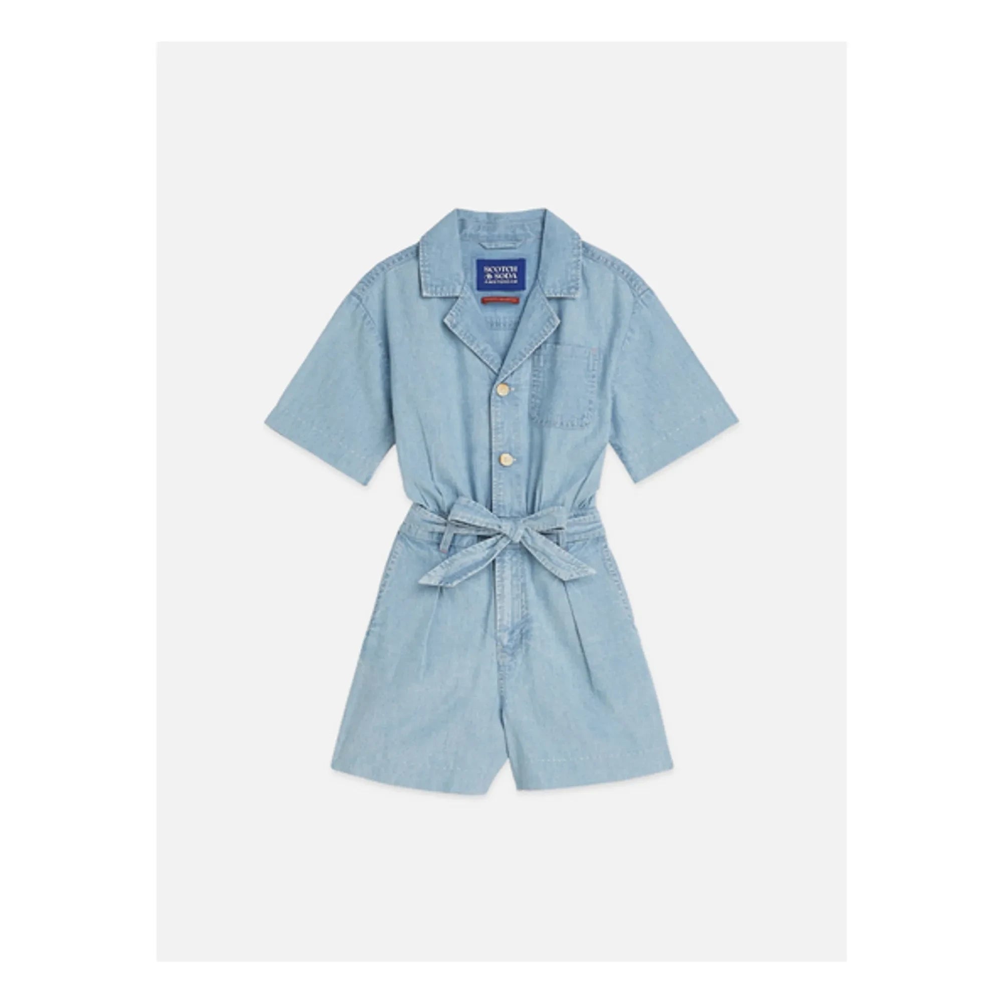Scotch & Soda - Chambray Romper | Light Blue