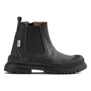 Wheat - Saida Tex Leather Boots | Black