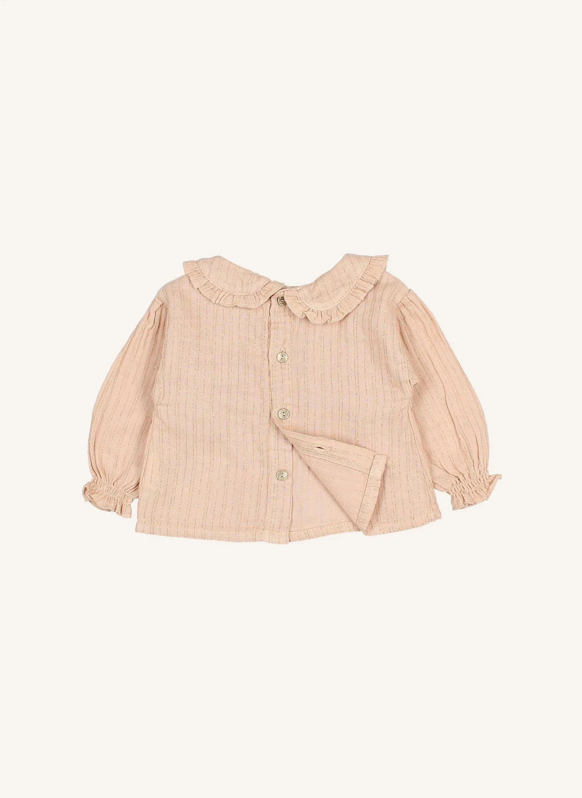 Búho - Lurex Organik Pamuk Bluz | Pembe