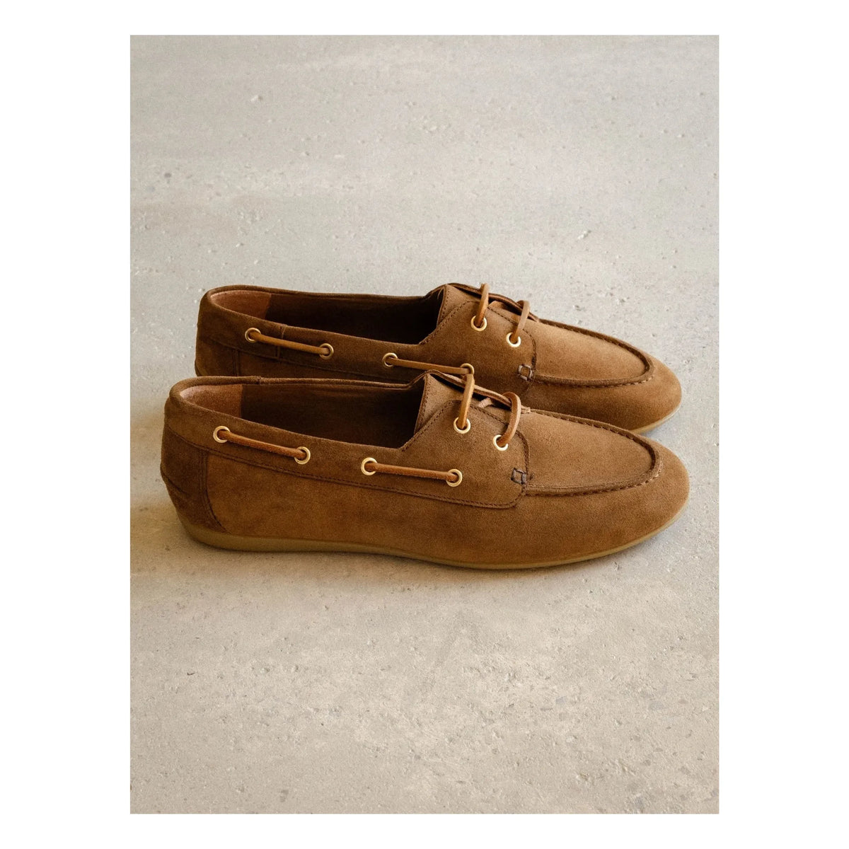 Bobbies - Betsy Suede Boat Shoes | Camel