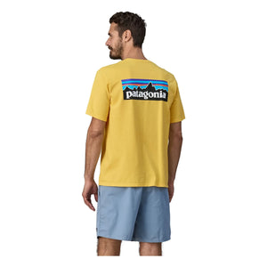 Patagonia - P-6 Logo Responsibili T-Shirt Made from Recycled Fibers | Yellow