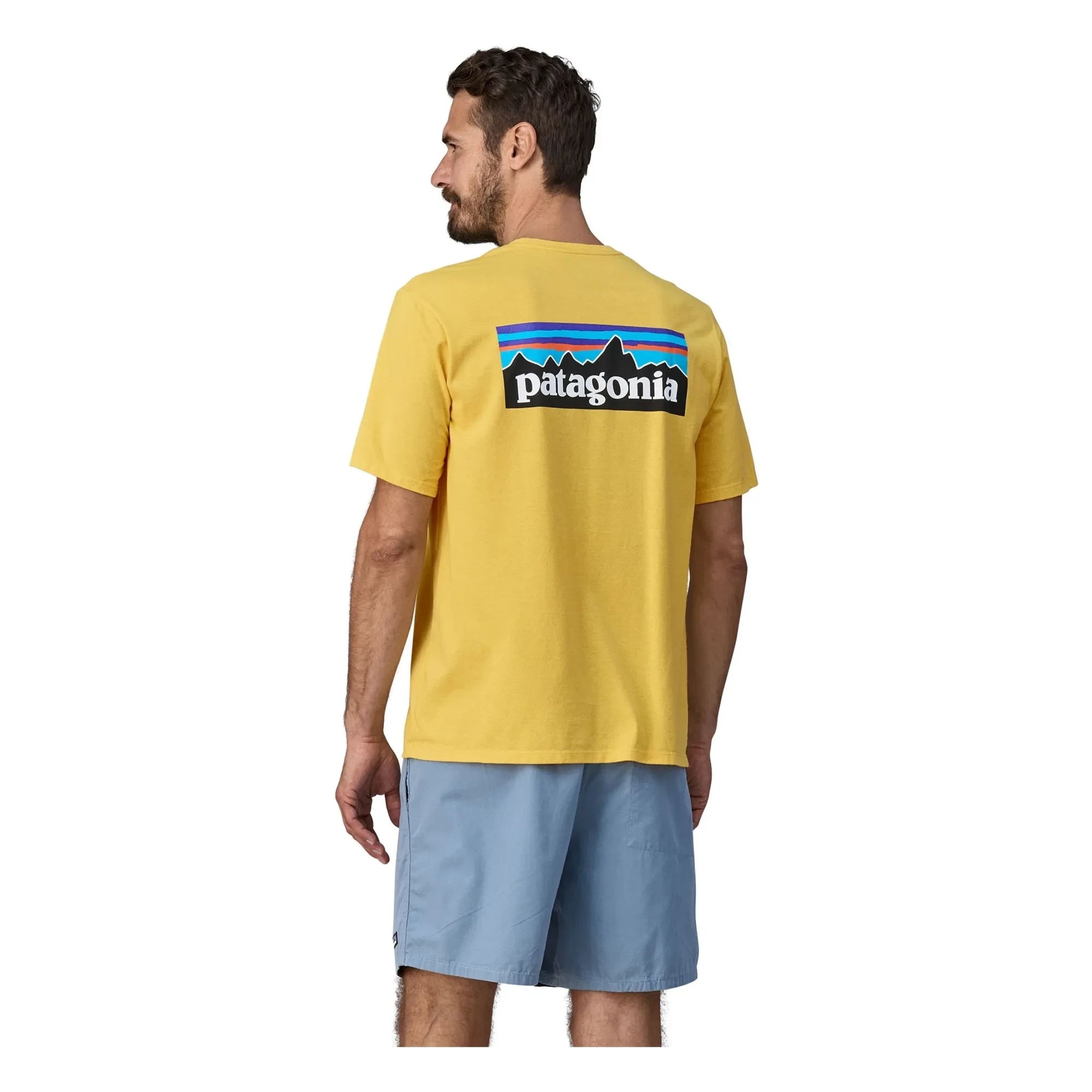 Patagonia - P-6 Logo Responsibili T-Shirt Made from Recycled Fibers | Yellow