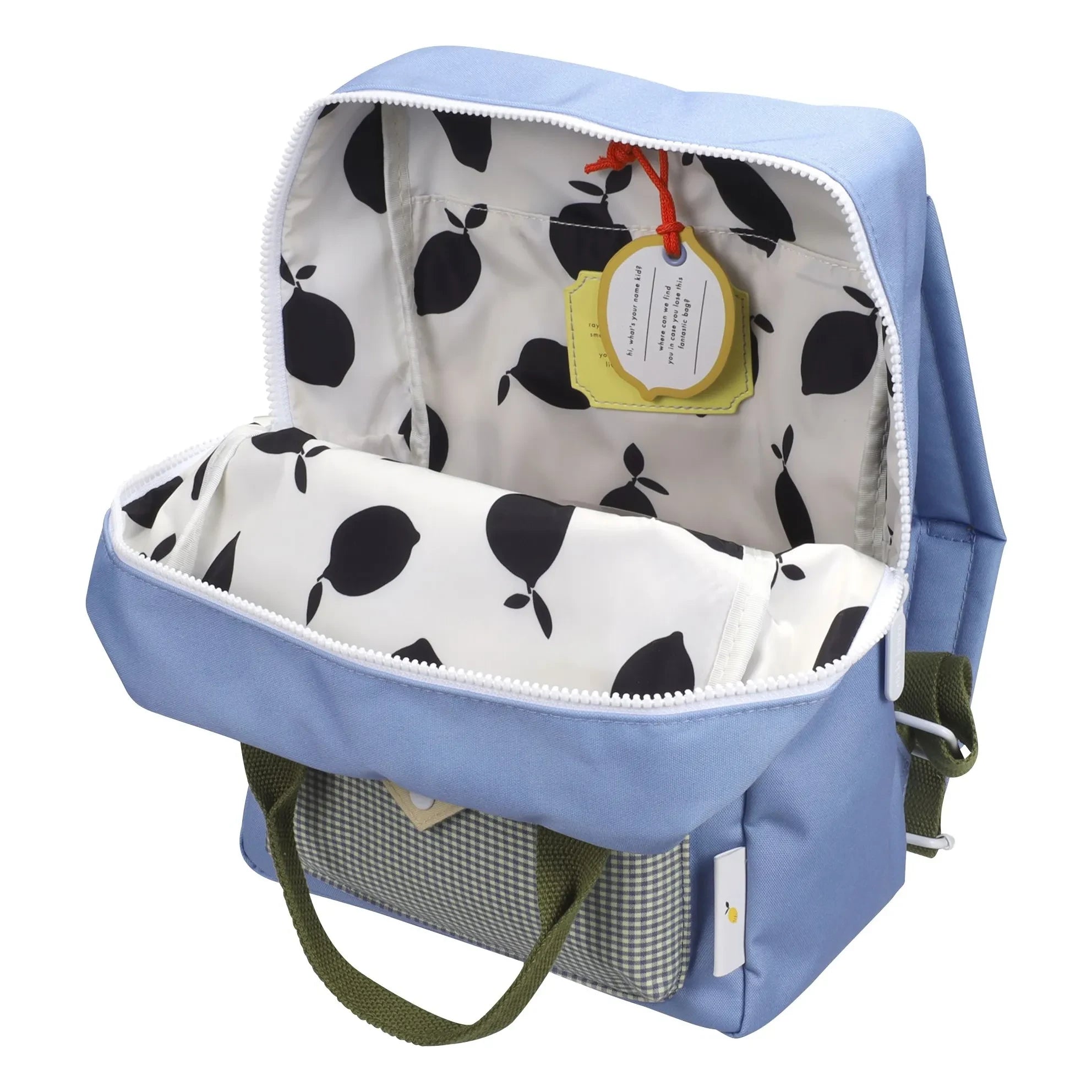Sticky Lemon - Medium Envelope Backpack | Light blue