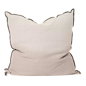 Maison de Vacances - Vice Versa Black Line Stonewashed Linen Cushion | FiorediLatte