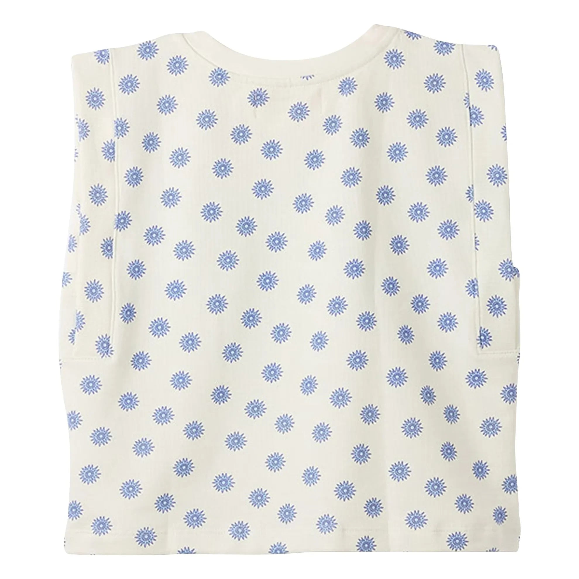 Fabula - Soleils Molton Sleeveless Sweatshirt | White