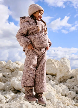 Wheat - Ski Jacket with Snow Skirt | Light Pink