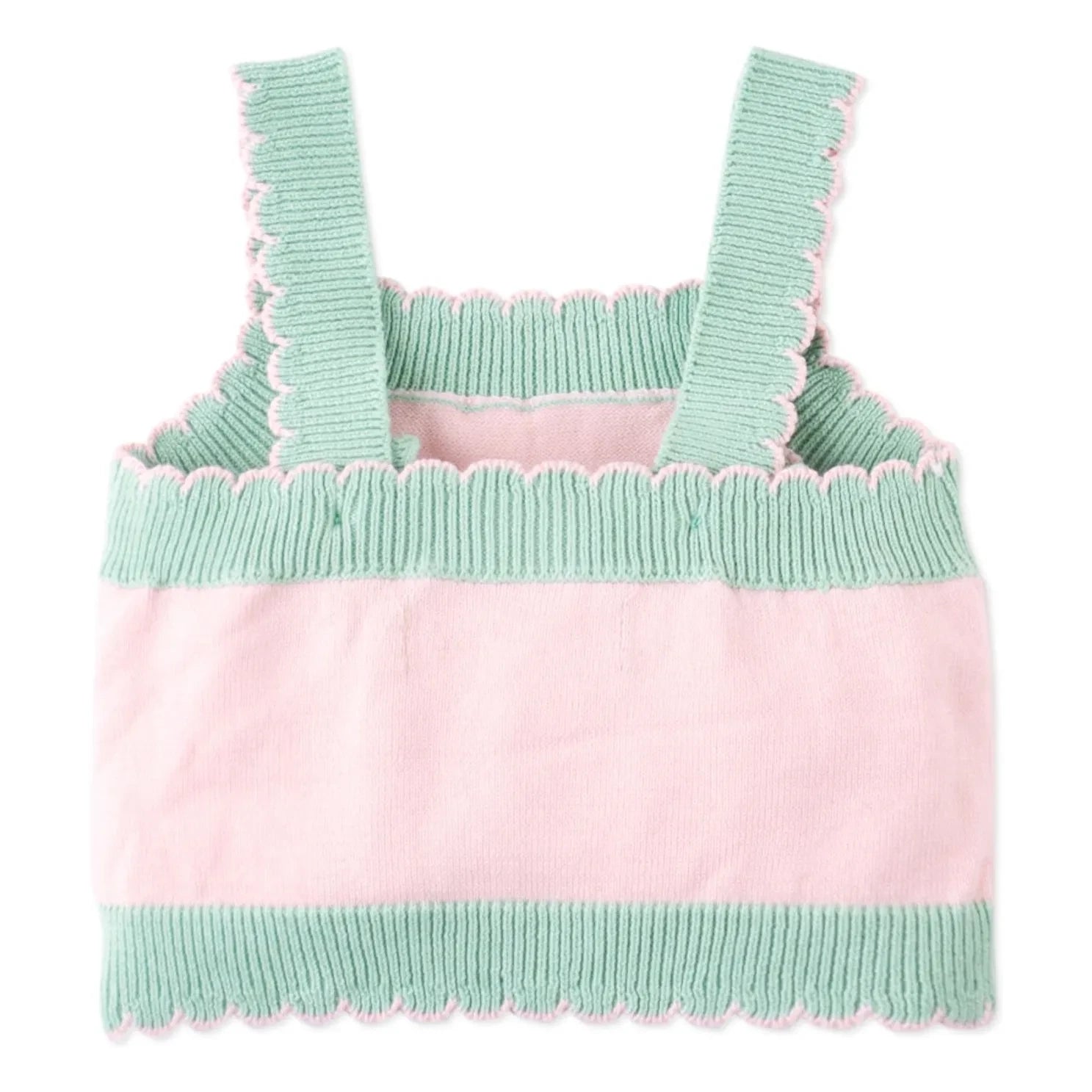 Gingersnaps - Pale Pink | Rose Embroidered Tulle Crop Top