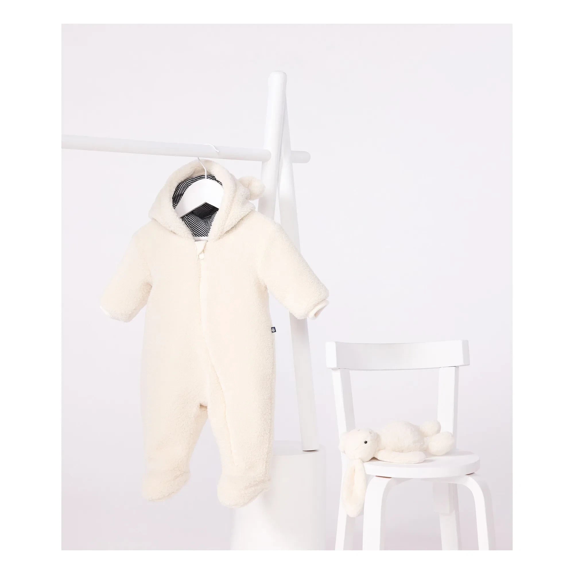 Petit Bateau - Pilote Sherpa Earmuffs | Ecru