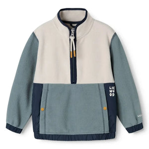 Liewood - Wynn Fleece Sweatshirt Made from Recycled Fibers | Blue