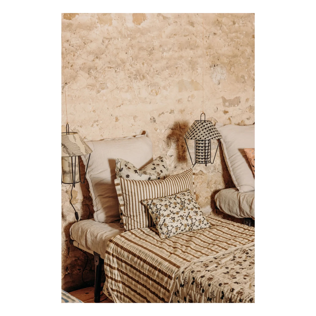 Le Monde Sauvage - Astre Cotton Pillowcase | Beige