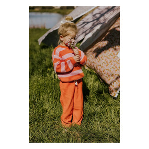 Yuki - Striped Organic Cotton Sweater | Orange