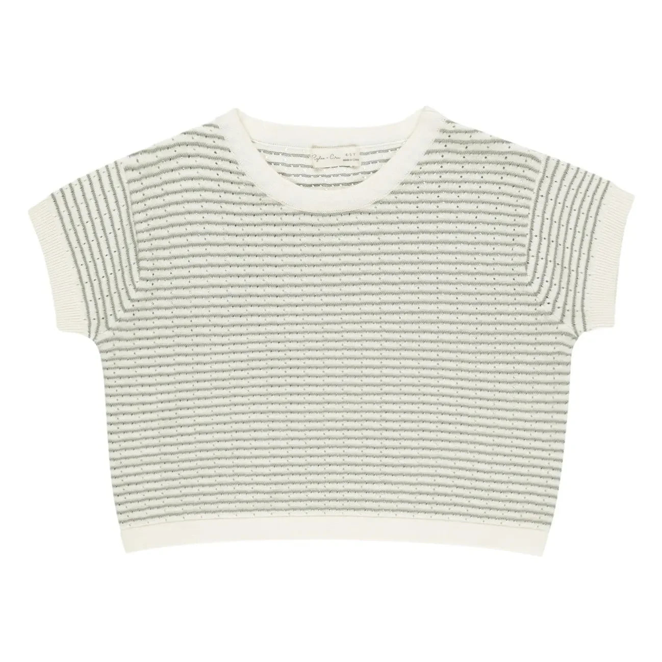 Rylee + Cru - Short Striped T-Shirt | Ivory