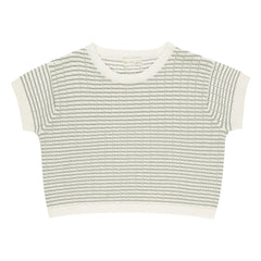 Rylee + Cru - Short Striped T-Shirt | Ivory