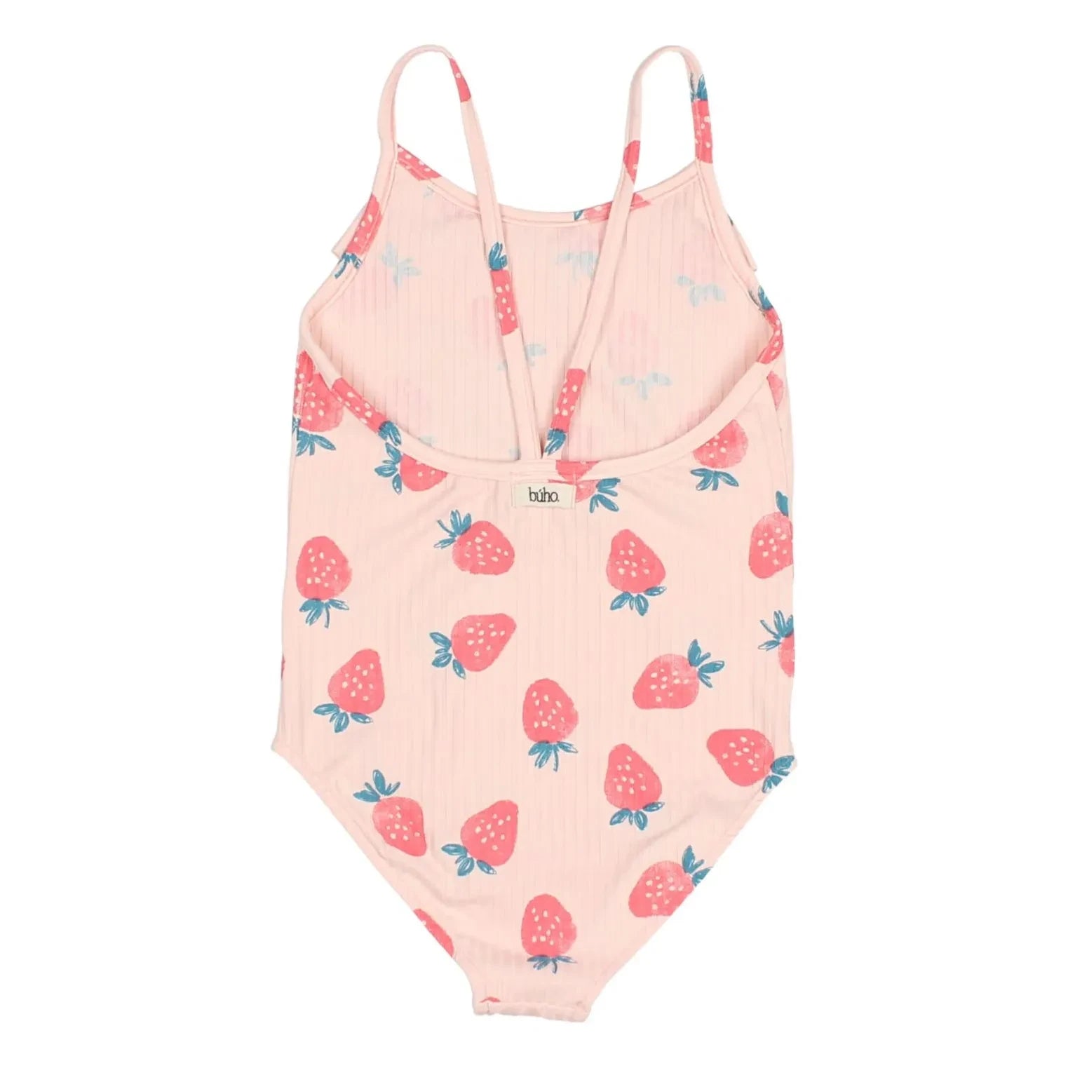 Búho - Strawberry Embossed Swimsuit | Pale Pink
