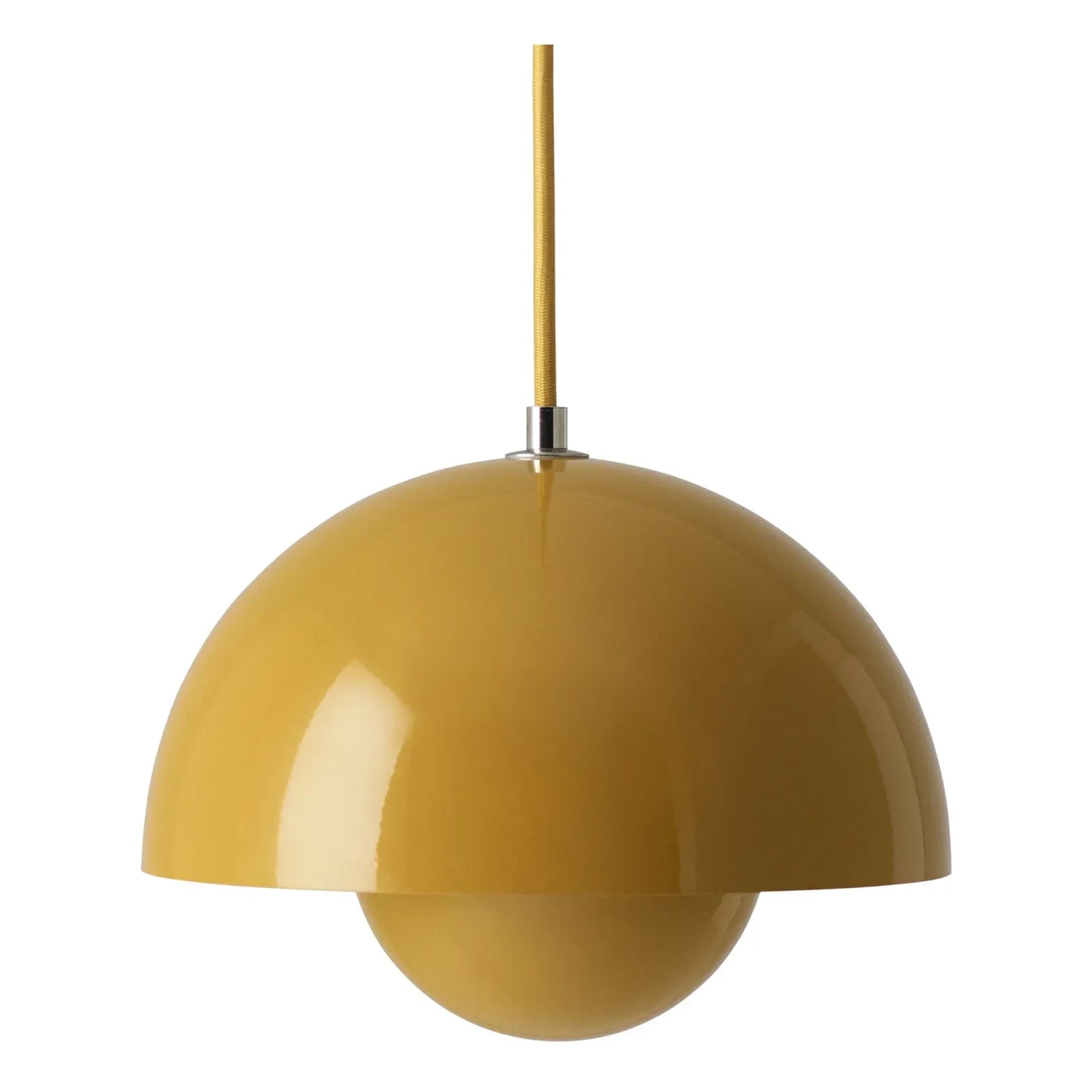 & Tradition - Flowerpot VP1 Sarkıt Lamba, Verner Panton, 1968 | Hardal