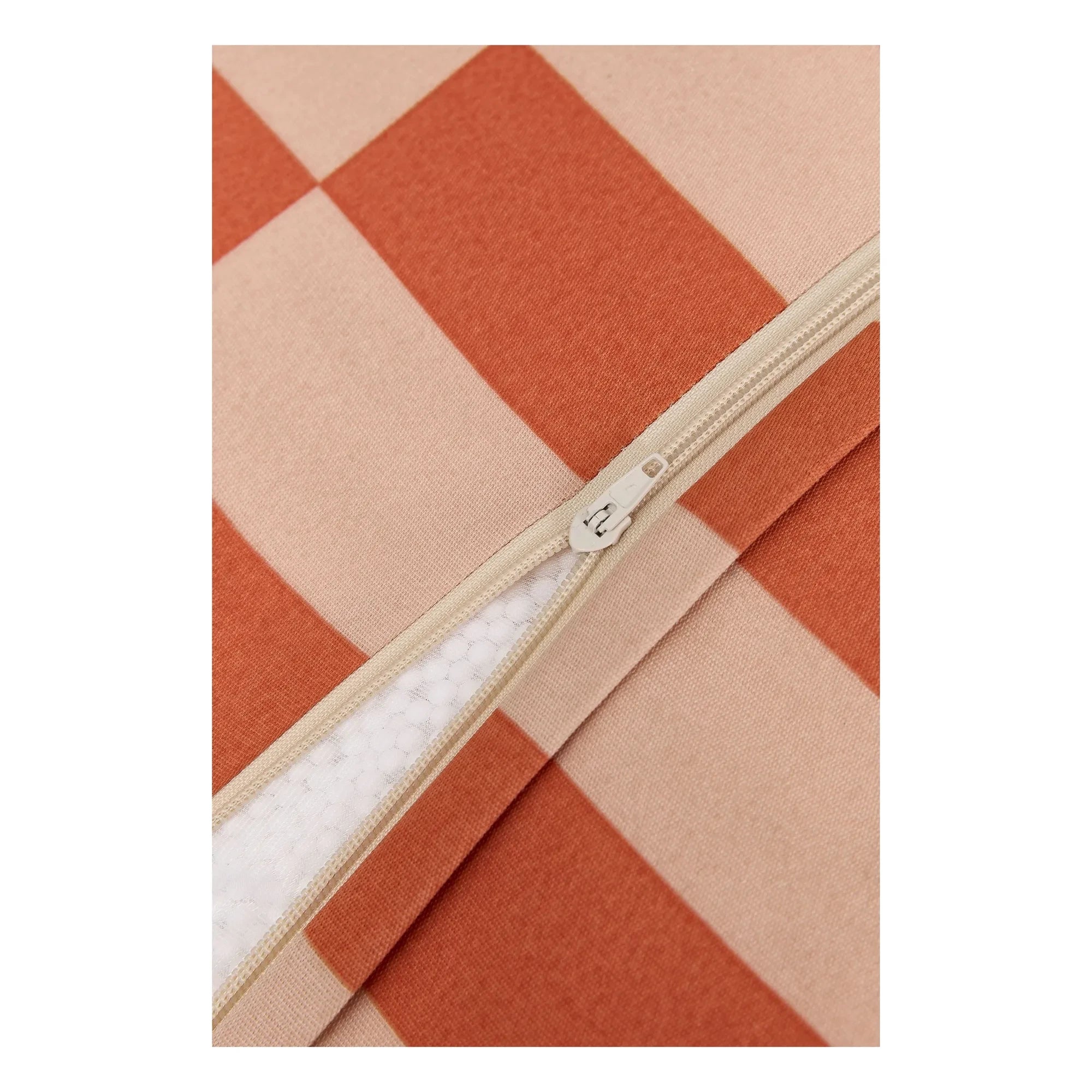 Nobodinoz - Matteo Tiles outdoor long pouf | Orange