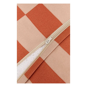 Nobodinoz - Matteo Tiles outdoor long pouf | Orange