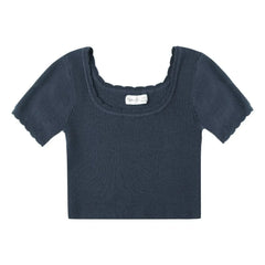 Rylee + Cru - Scallop Mini T-Shirt | Navy