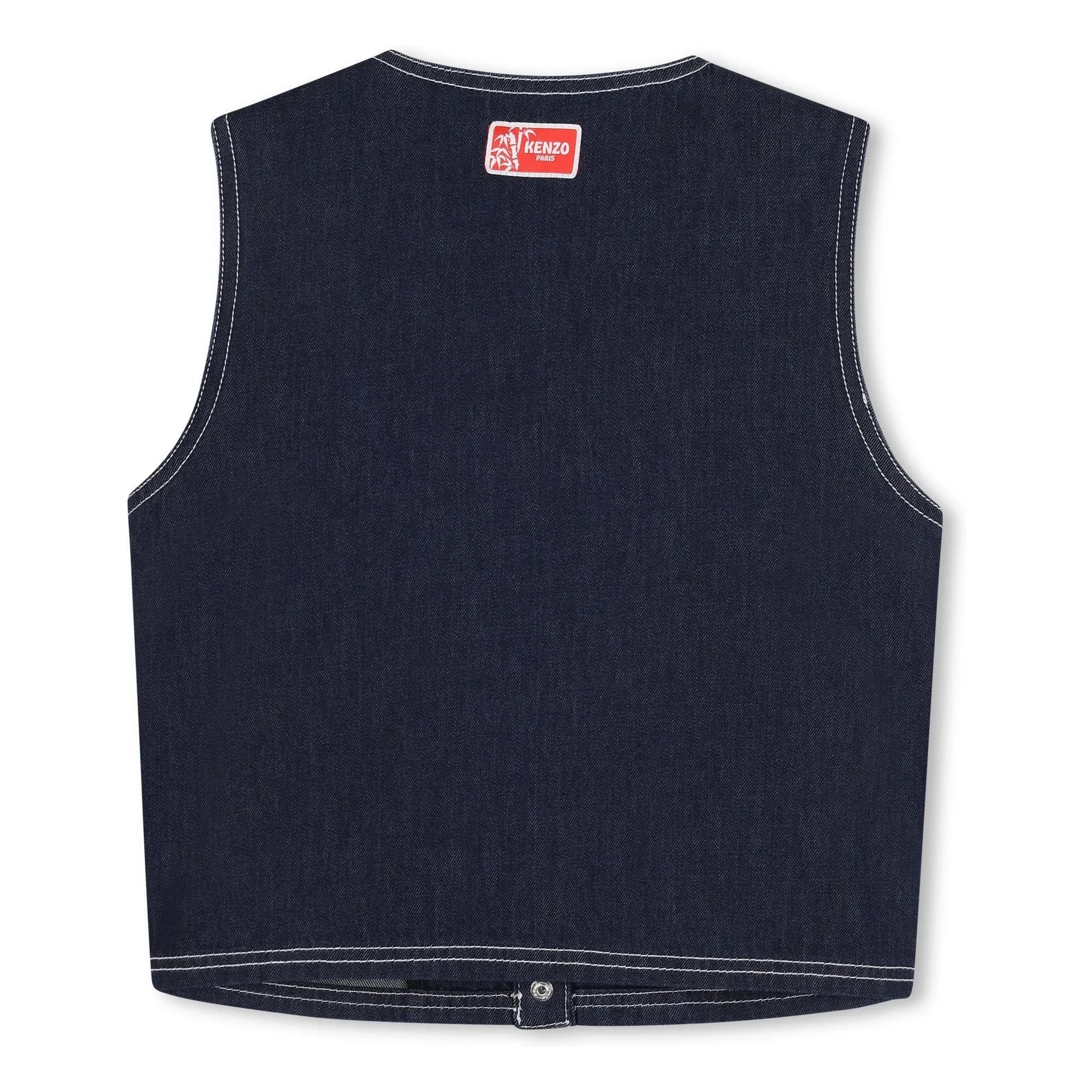 Kenzo - Kenzo Garden Sleeveless Denim Jacket | Dark Blue