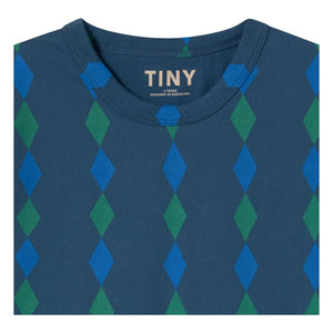 Tinycottons - Losange Organic Cotton T-Shirt | Blue