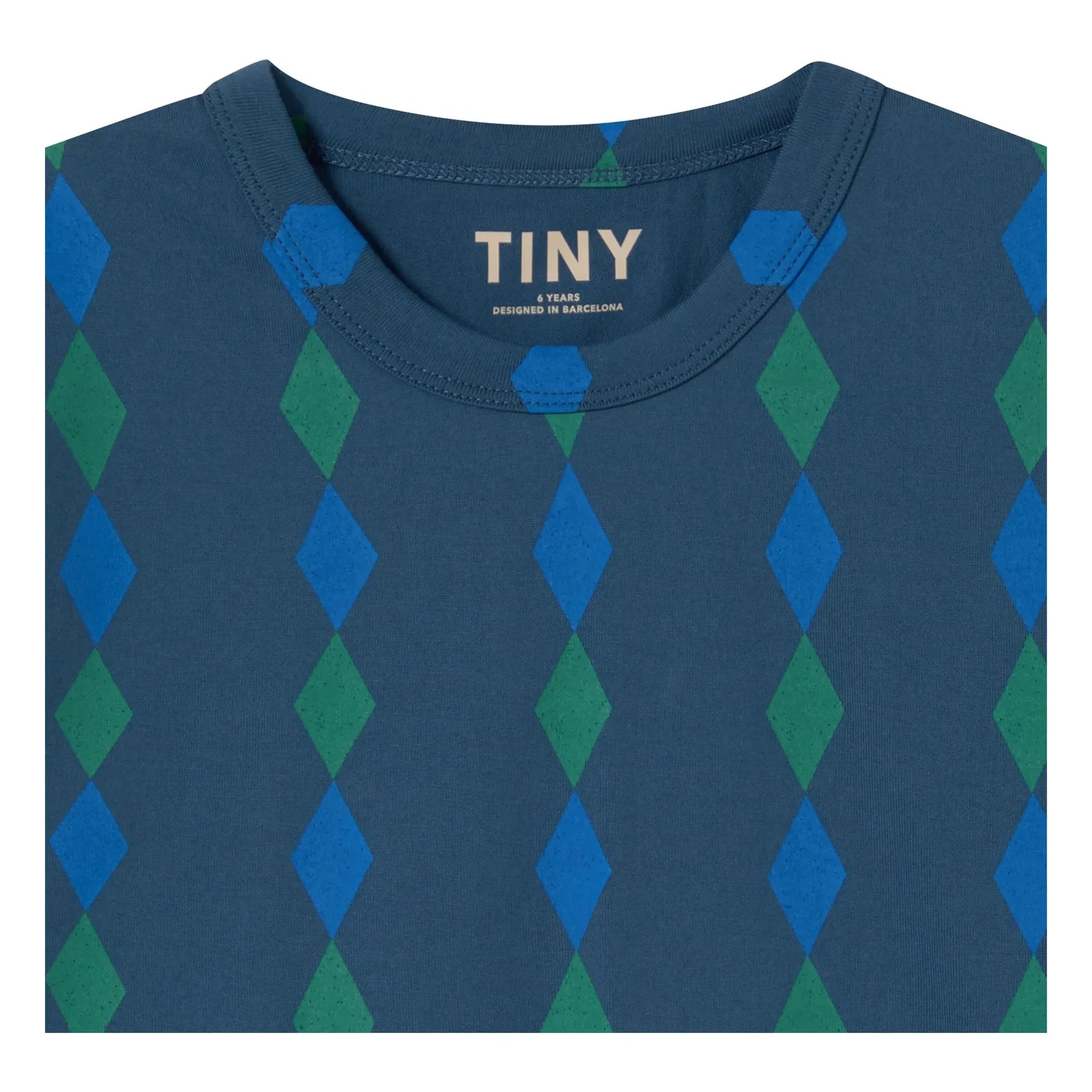 Tinycottons - Losange Organic Cotton T-Shirt | Blue