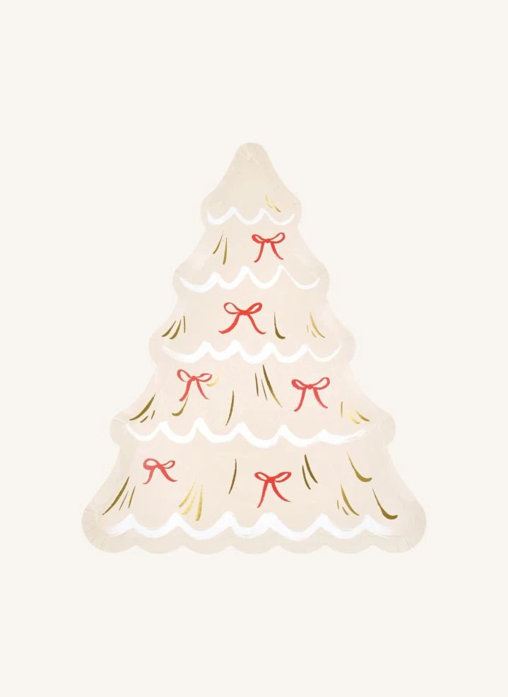 Meri Meri - Christmas Tree Plates - Set of 8