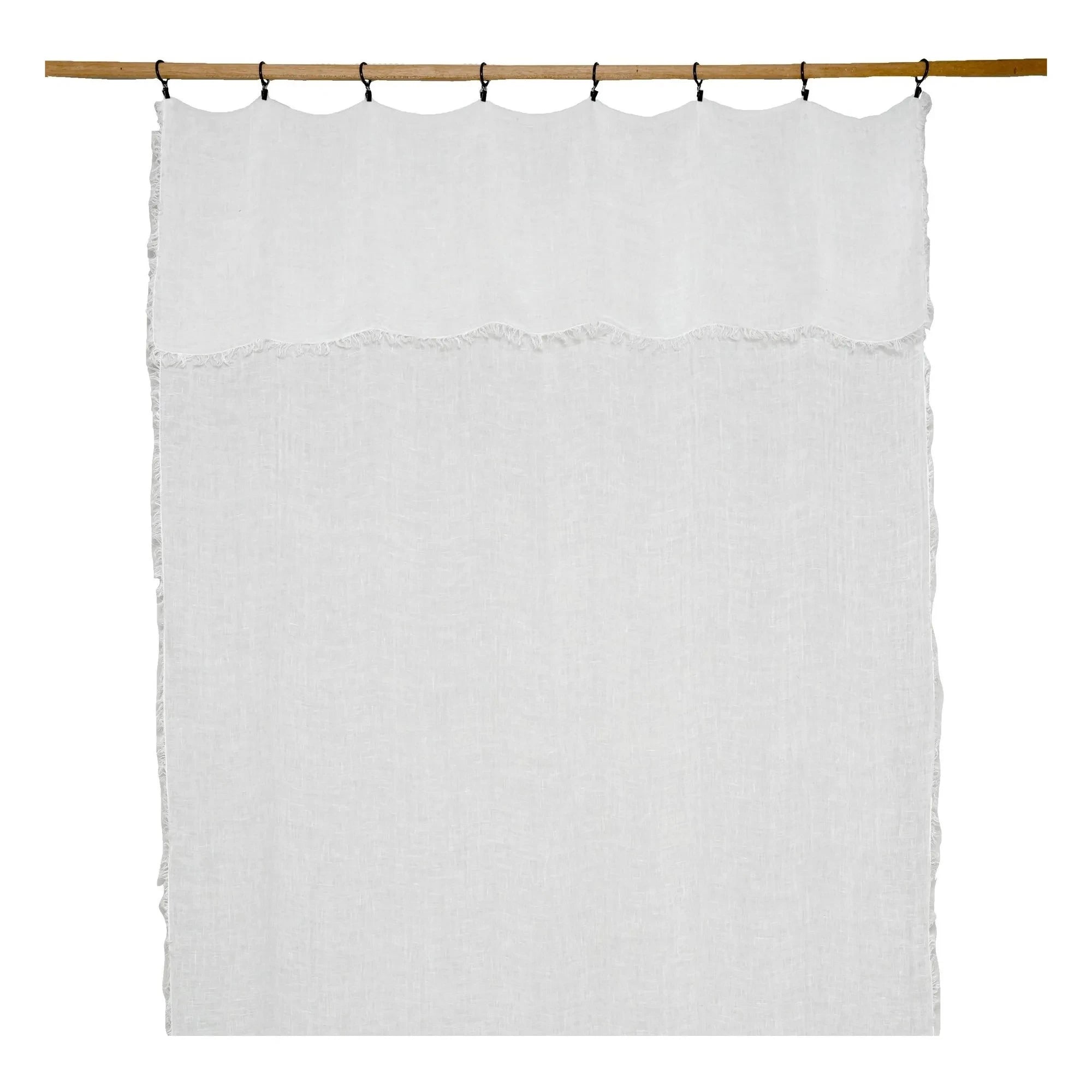 Haomy - Bergamo linen curtain | White