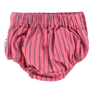 Piupiuchick - Çizgili Denim Bloomer | Pembe
