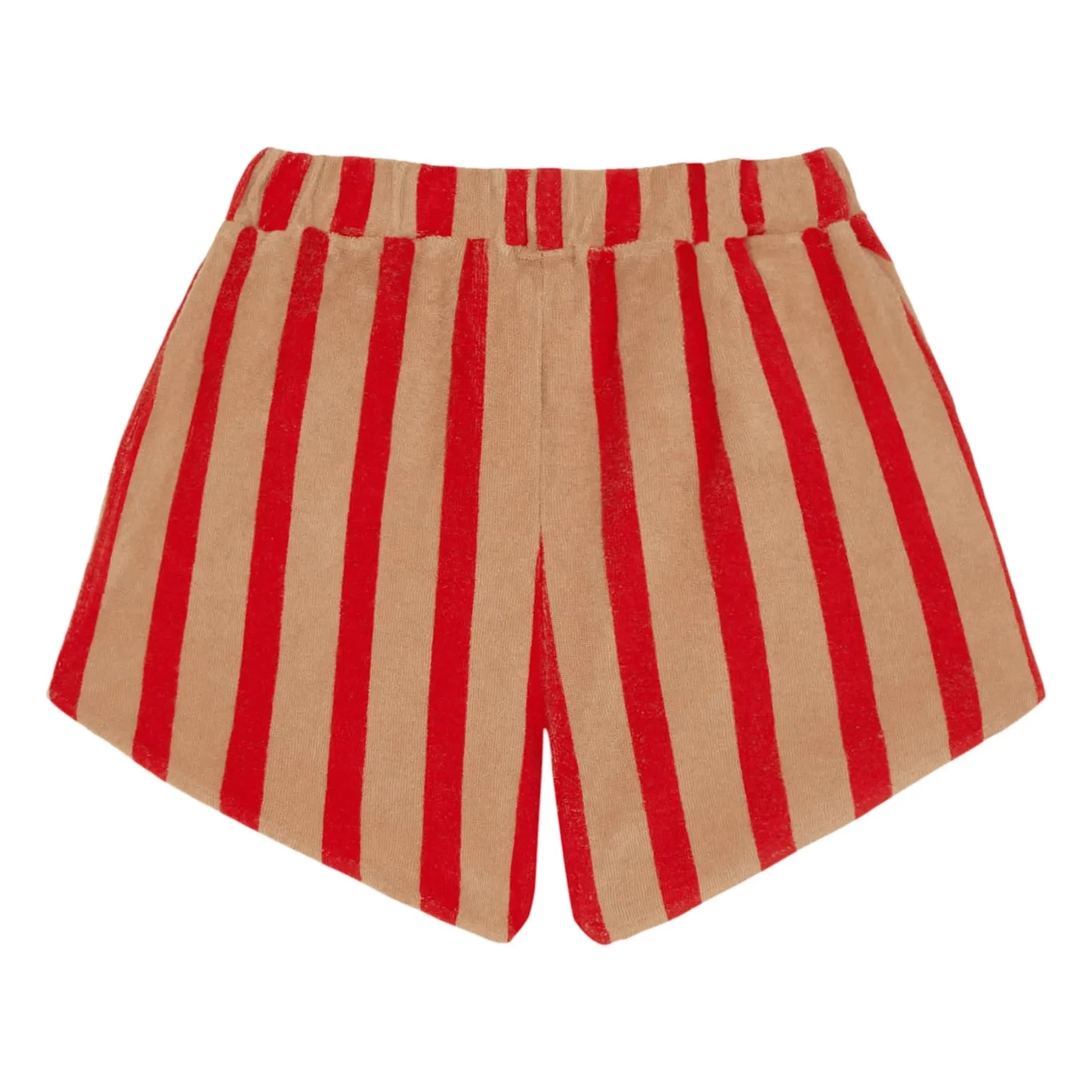The Campamento - Striped shorts | Camel hair