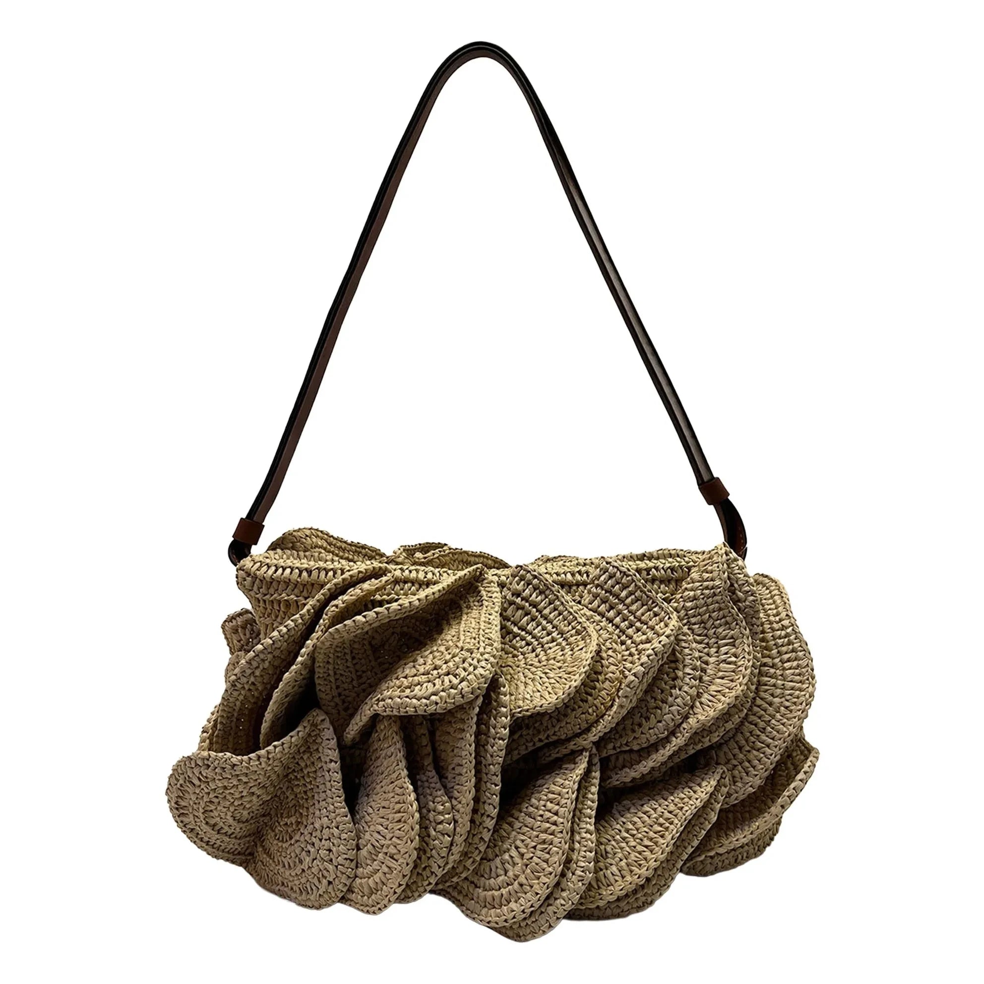 Farm Rio - Flower Raphia Bag | Beige
