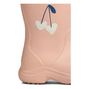Liewood - Aston Hearts Rain Boots | Pale Pink