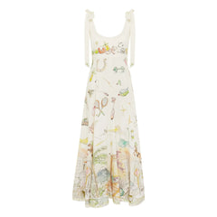 Alémais - Anouk Ballerina Linen Dress | Cream