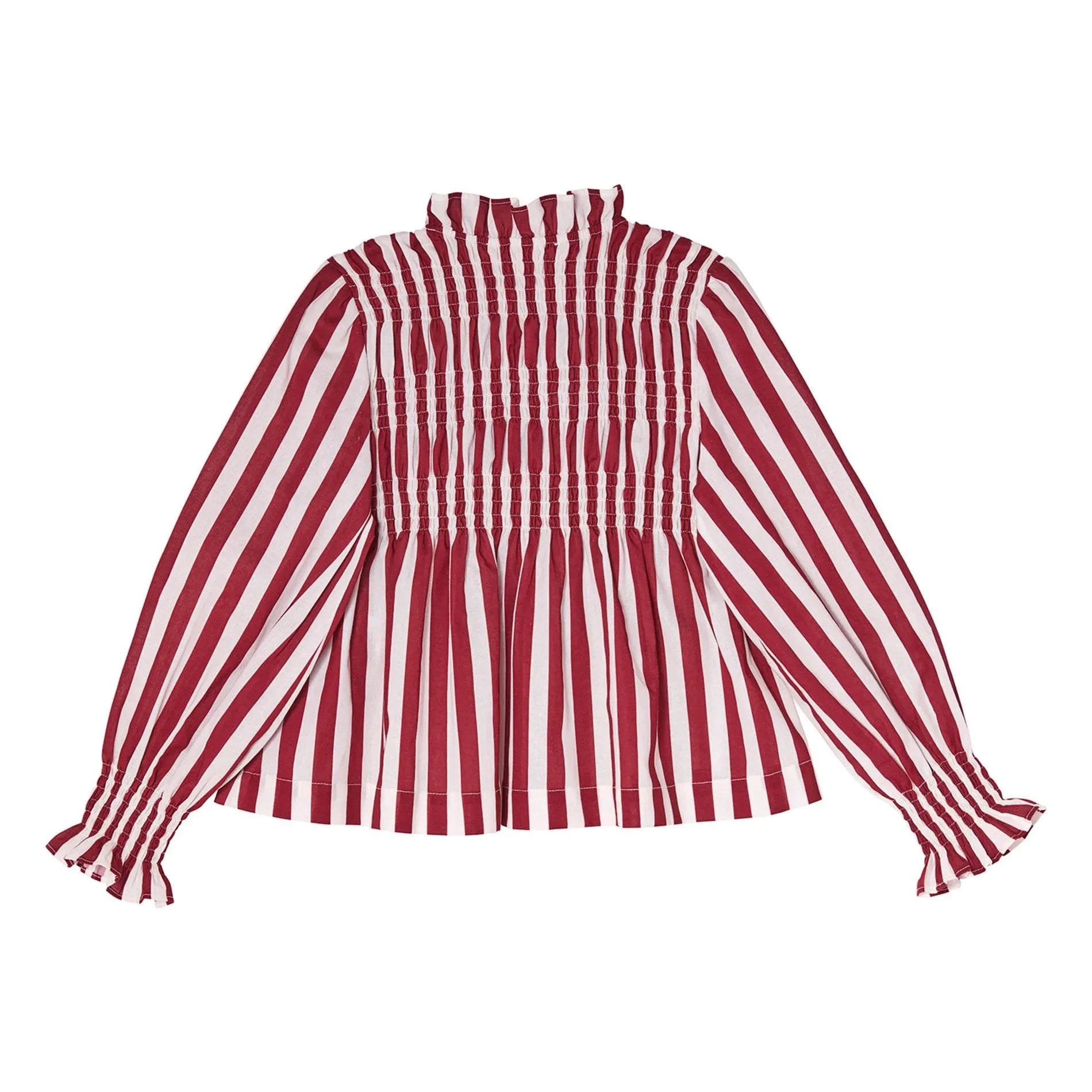 Tutu du Monde - Laurel Çizgili Bluz | Bordo