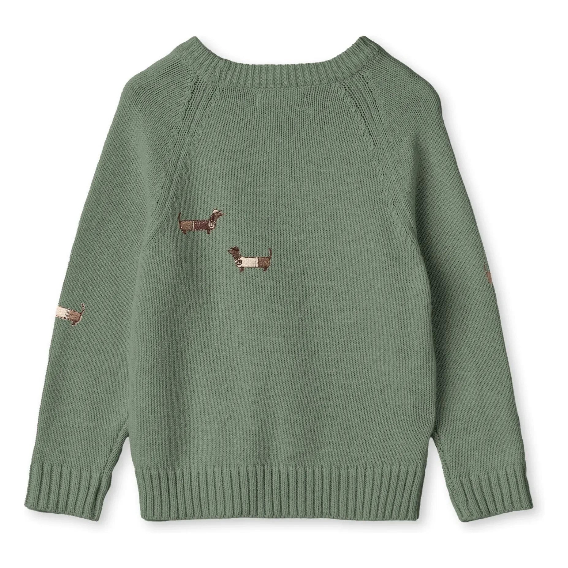 Fliink - Mahdi Dogs Organic Cotton Sweater | Sea Green