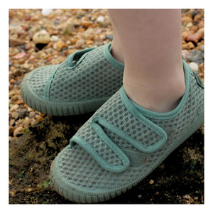 Grech & Co - Scratch Play Recycled Fiber Sneakers | Pale Green