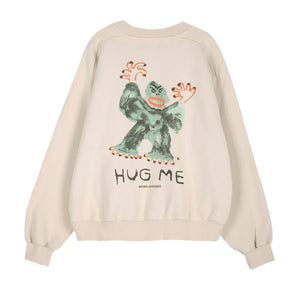 Bobo Choses - Hug Me organik pamuk sweatshirt | Bej