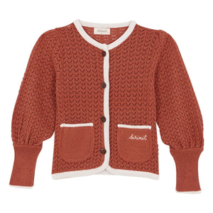 birinit - Ponçik Cardigan | Terracotta