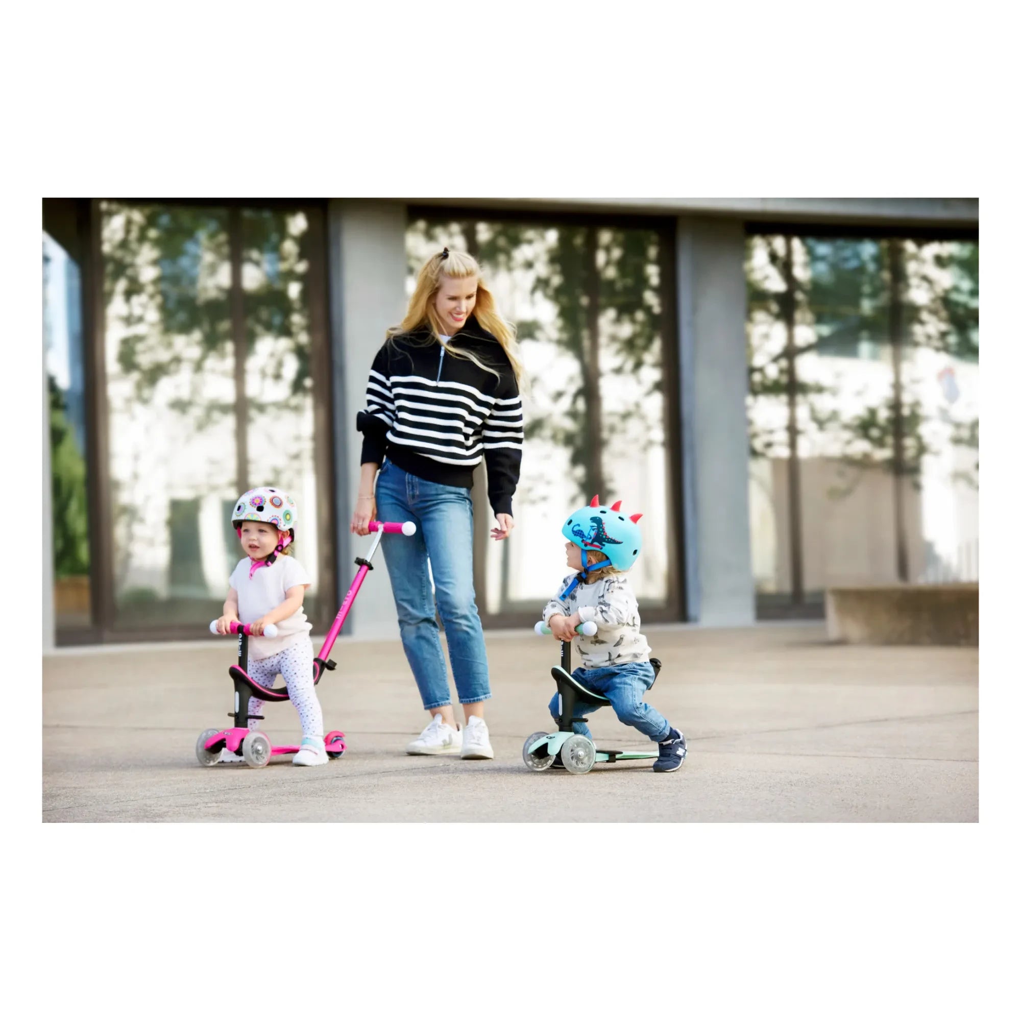Micro - Mini 3-in-1 LED Scooter | Raspberry Red