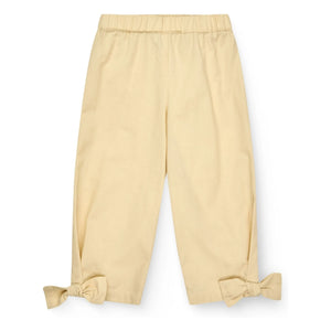 Copenhagen Colors - Organic Cotton Knotted Trousers | Pale Yellow