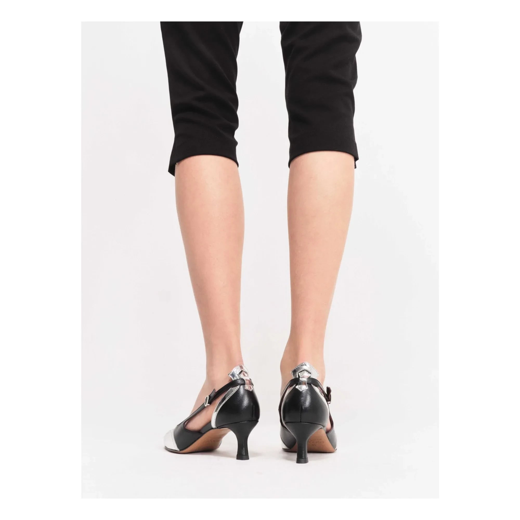 Socque Paris - Patti Leather Heeled Shoes | Black