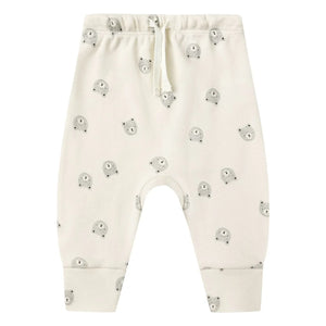 Quincy Mae - Organic Cotton Bear Pants | Ecru