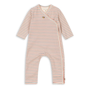 Konges Sløjd - Organic cotton striped jumpsuit | Red