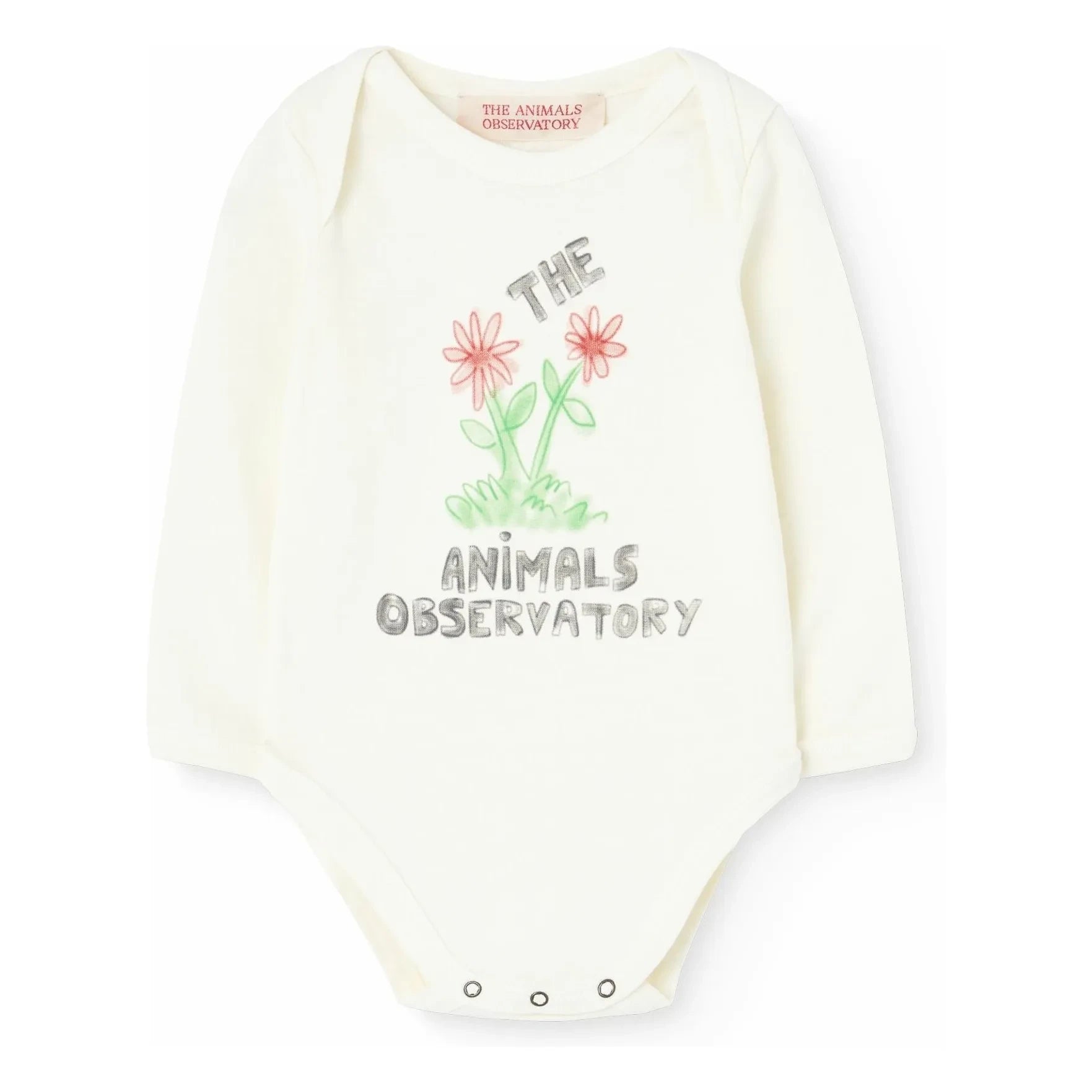 The Animals Observatory - Flower Skirt with Organic Cotton | White