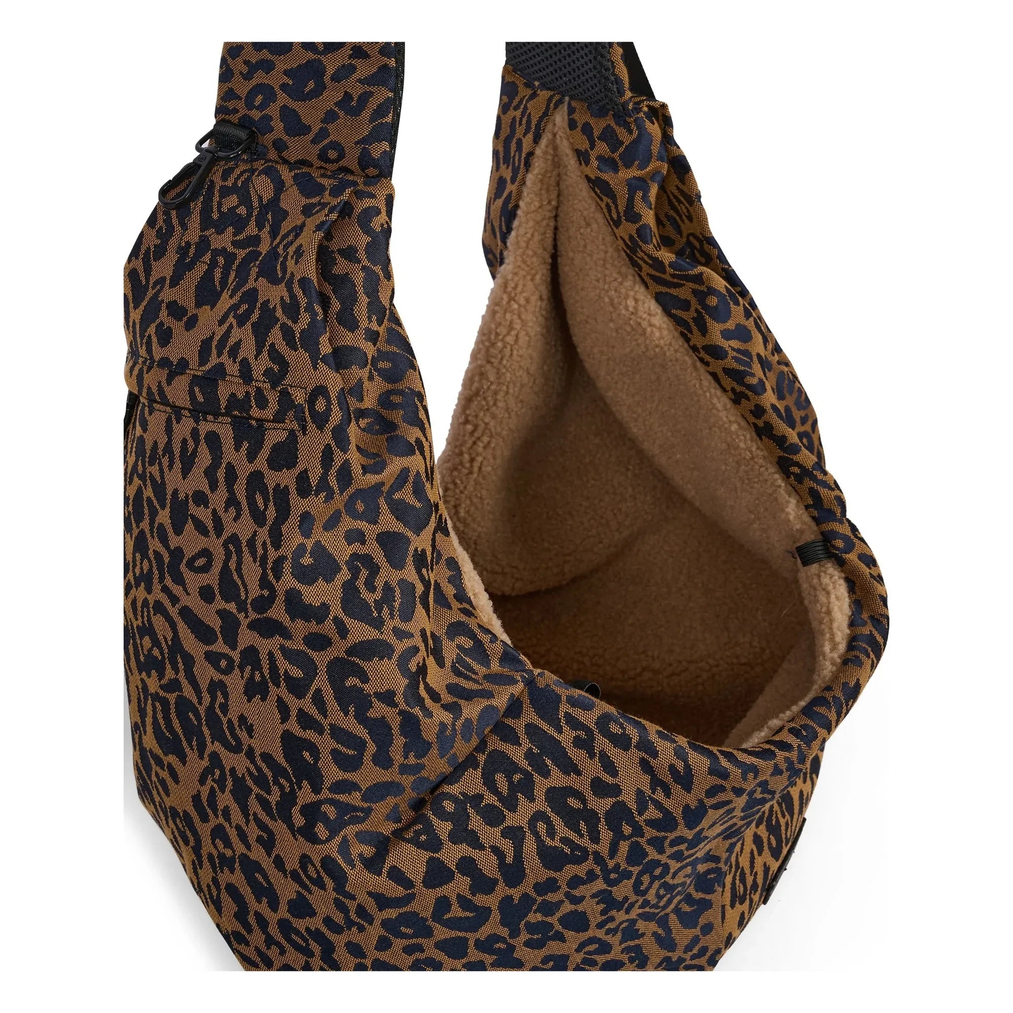Caramel & Cie - Leopard Dog Patterned Crossbody Bag | Brown